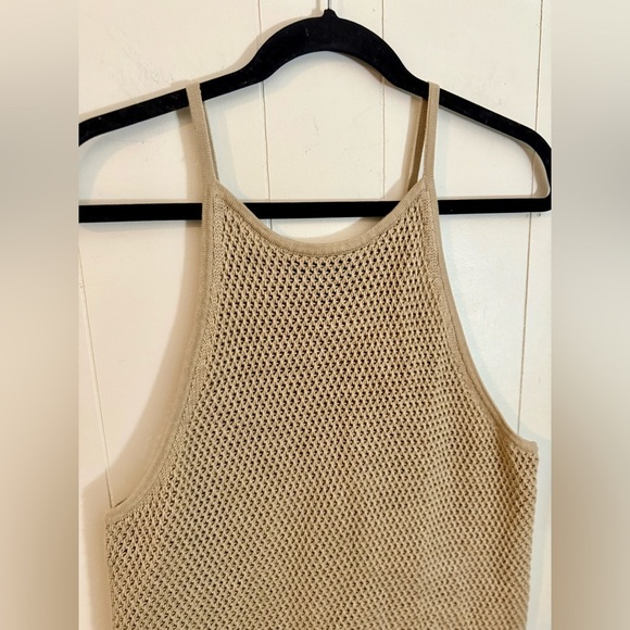 BANANA REPUBLIC Strappy Open-Stitch Tank Sweater Size M - Picture 2 of 7